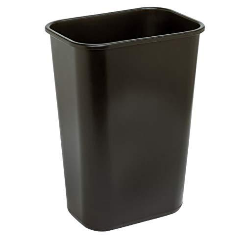 Highmark Office Depot Wastebasket, 10.25 Gallons, 20 1/2in.H x 15 1/2in.W x 11 1/2in.D, Black, WB0196