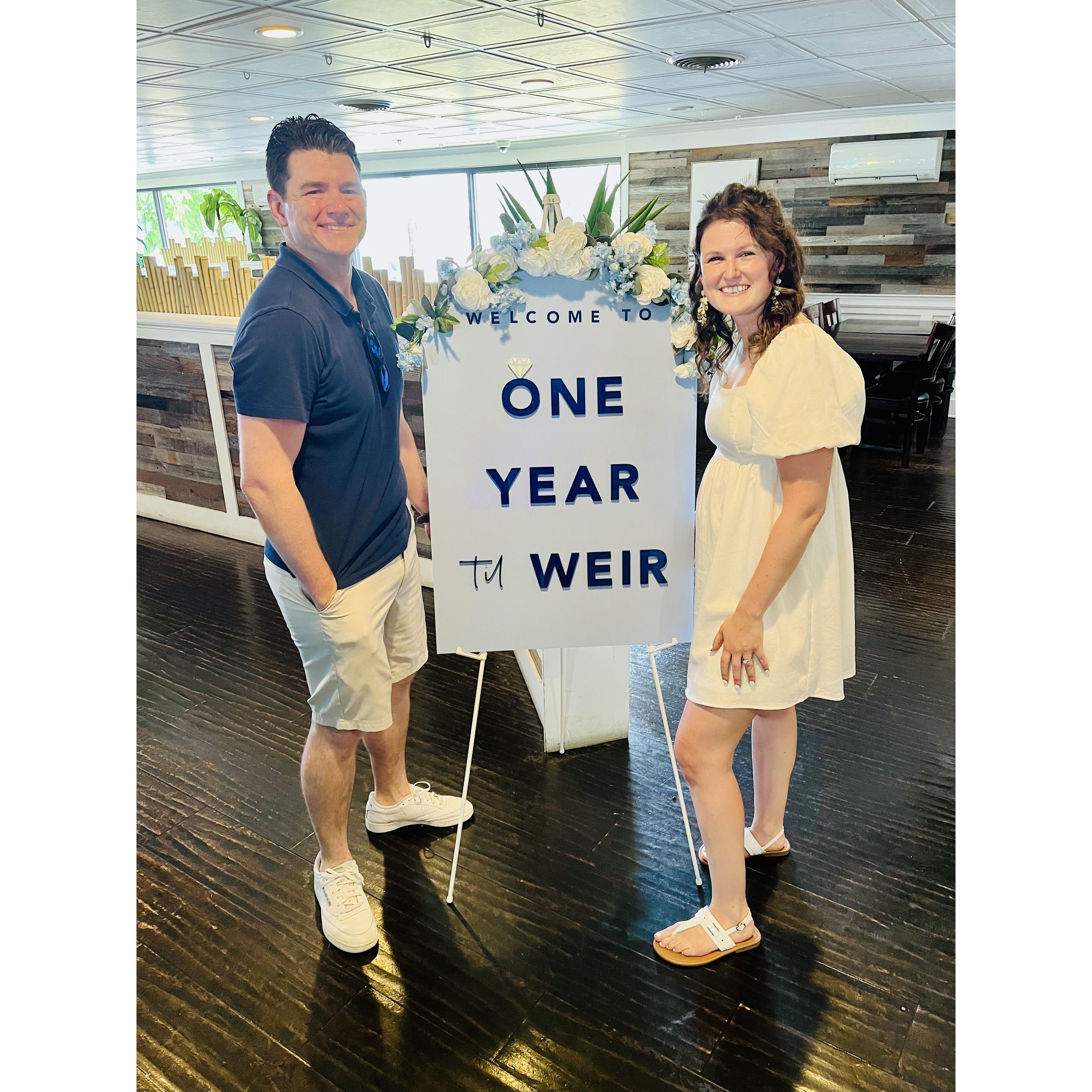 One year out engagement celebration (2024)
