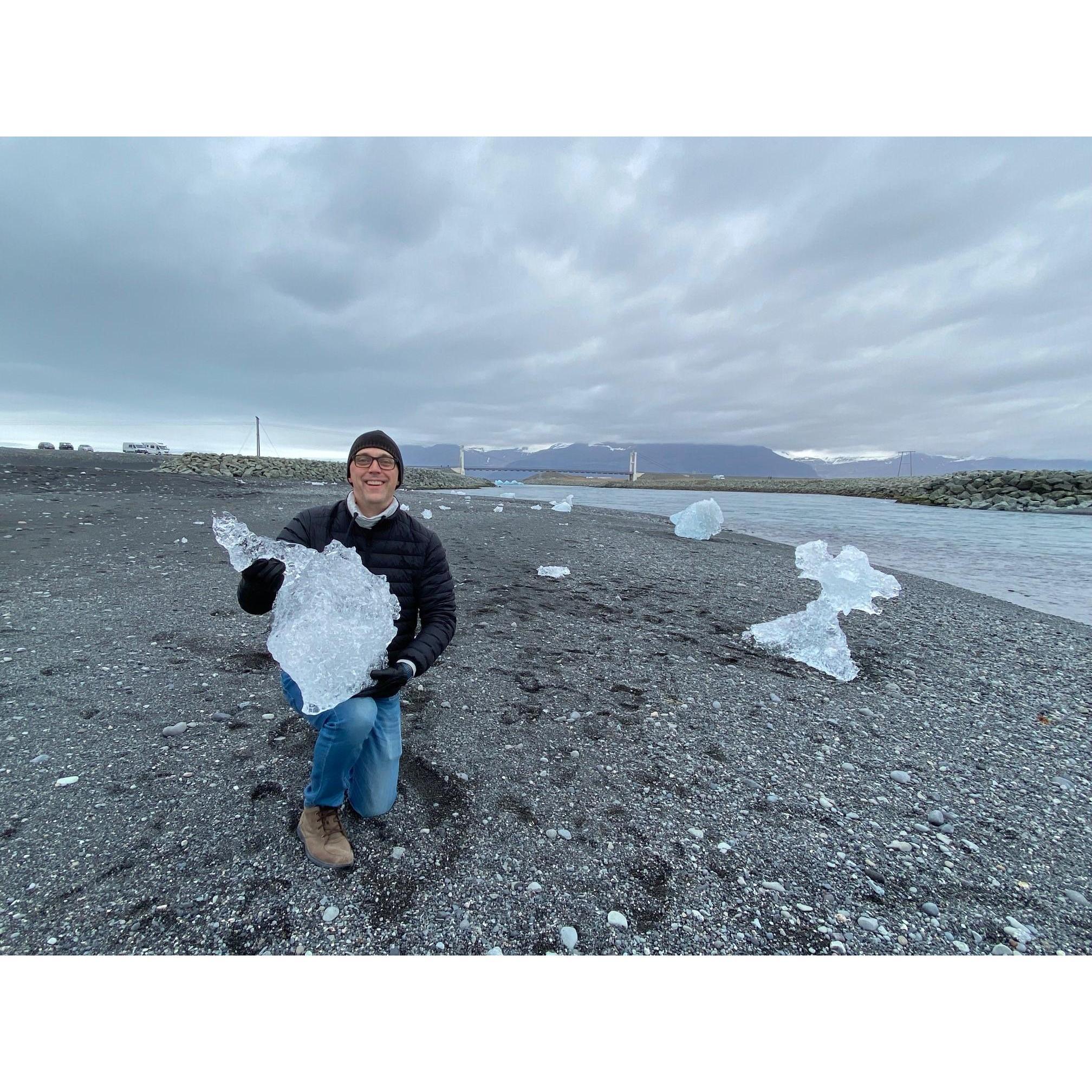 Erik found a bigger "rock"!