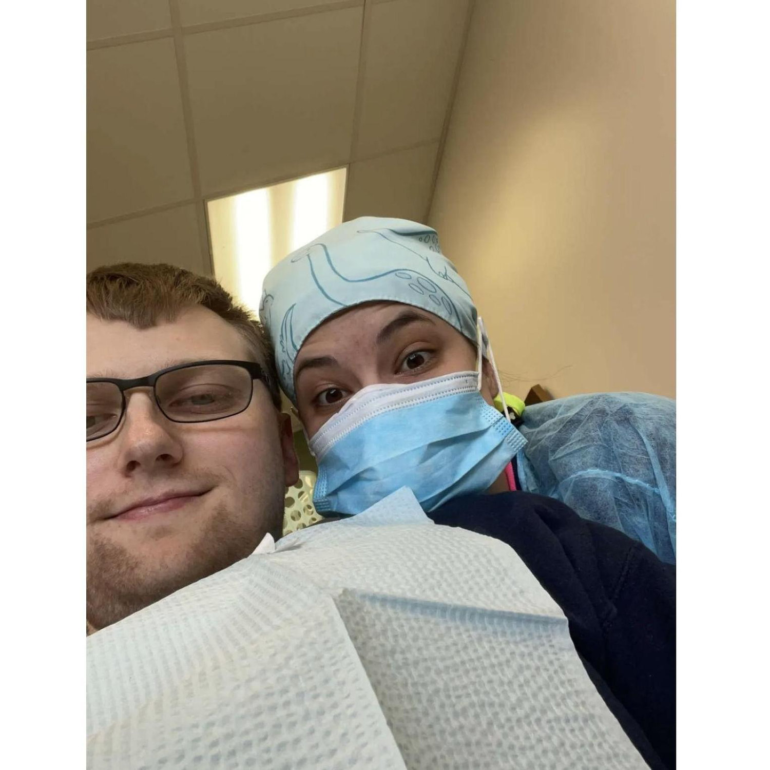 The best patient in Hygiene school.