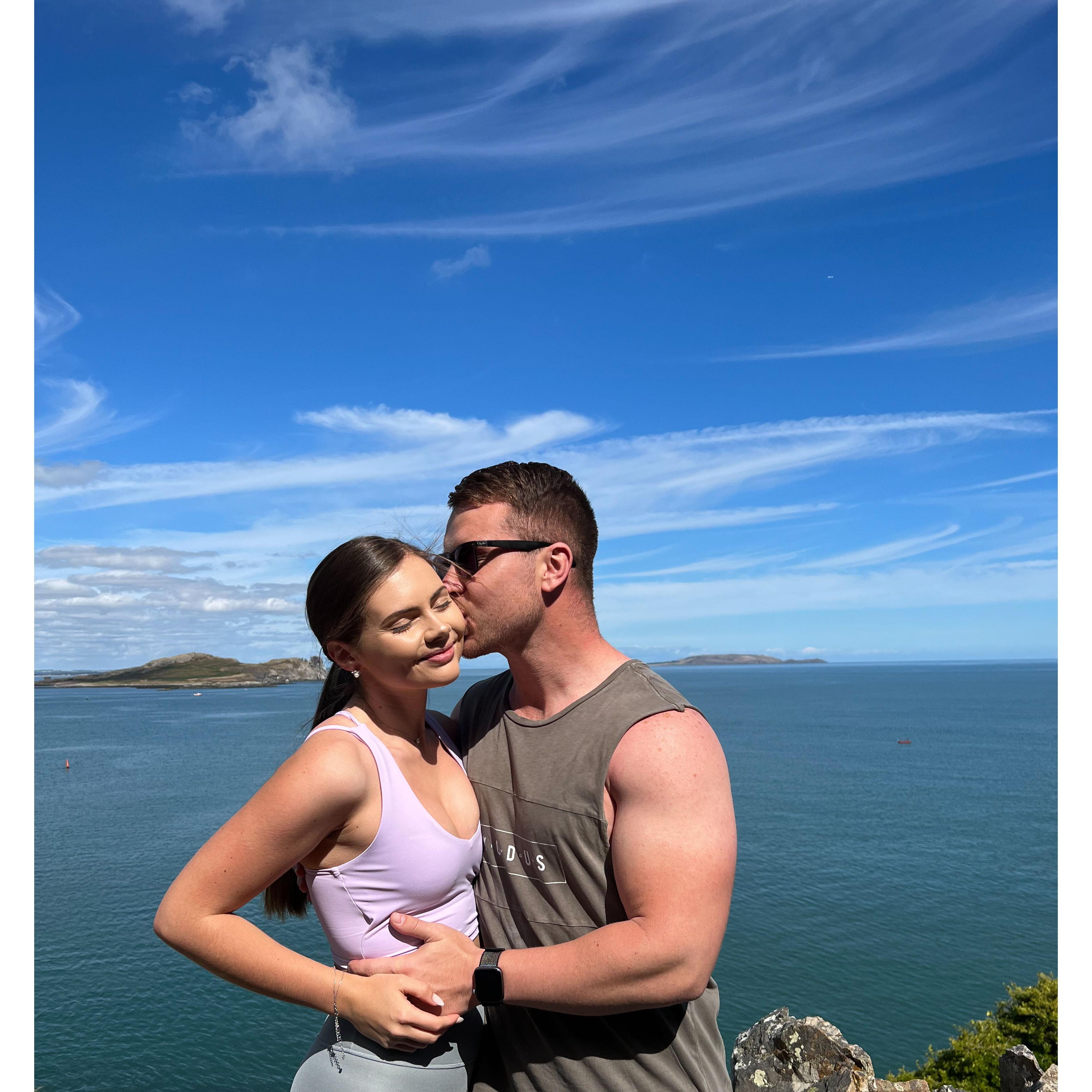 Ons eerste hike saam in Dublin.