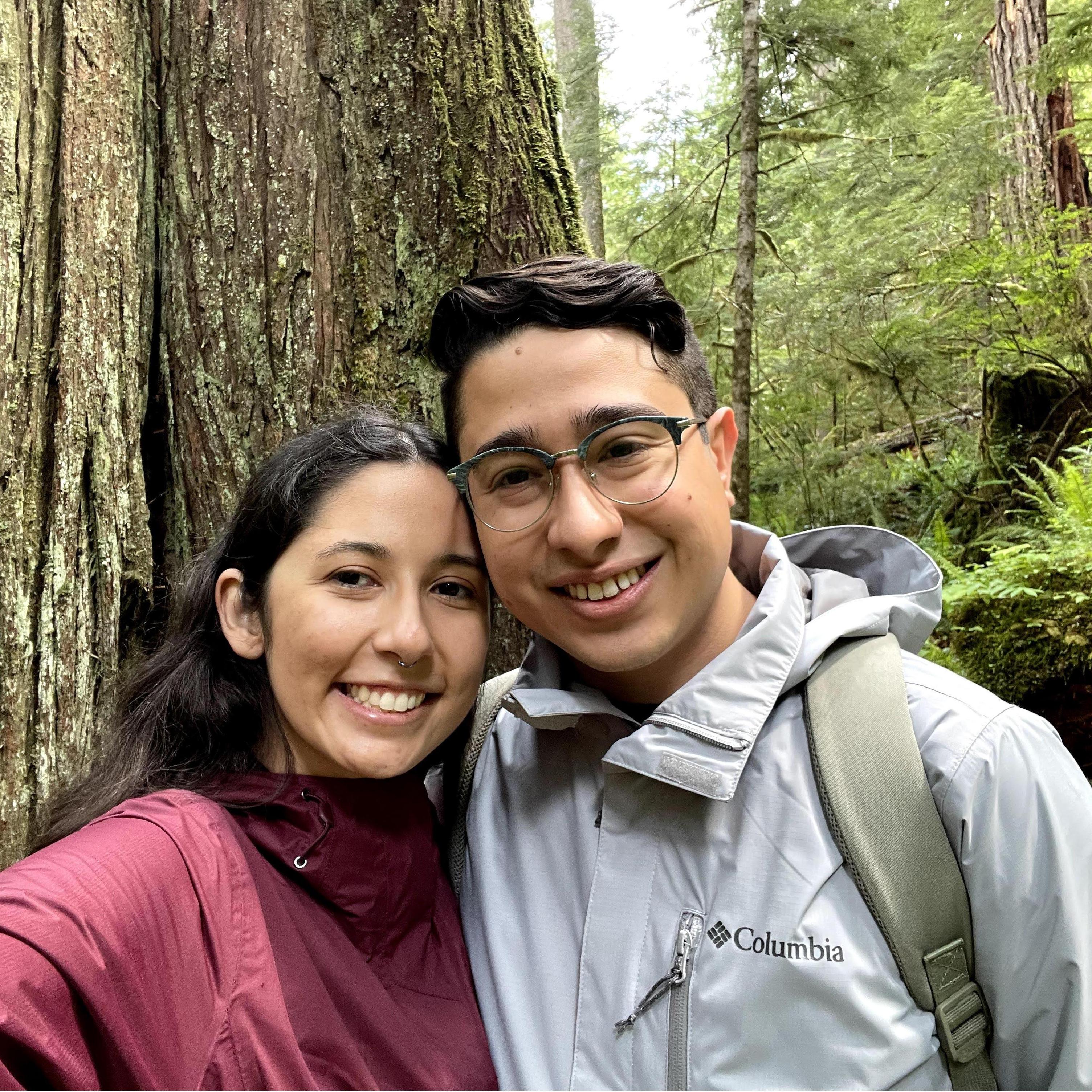 Right after we got engaged in Olympic National Forest in Seattle, WA!