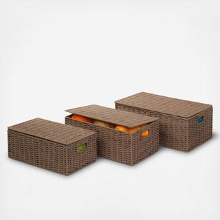 3-Piece Cord Basket Set