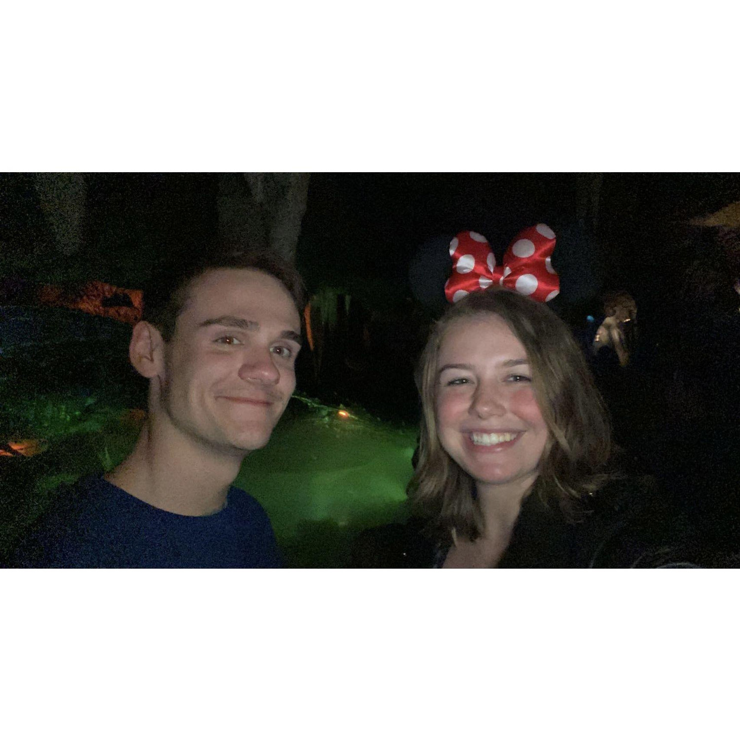 Our first photo of just the two of us together. Disneyland Paris.