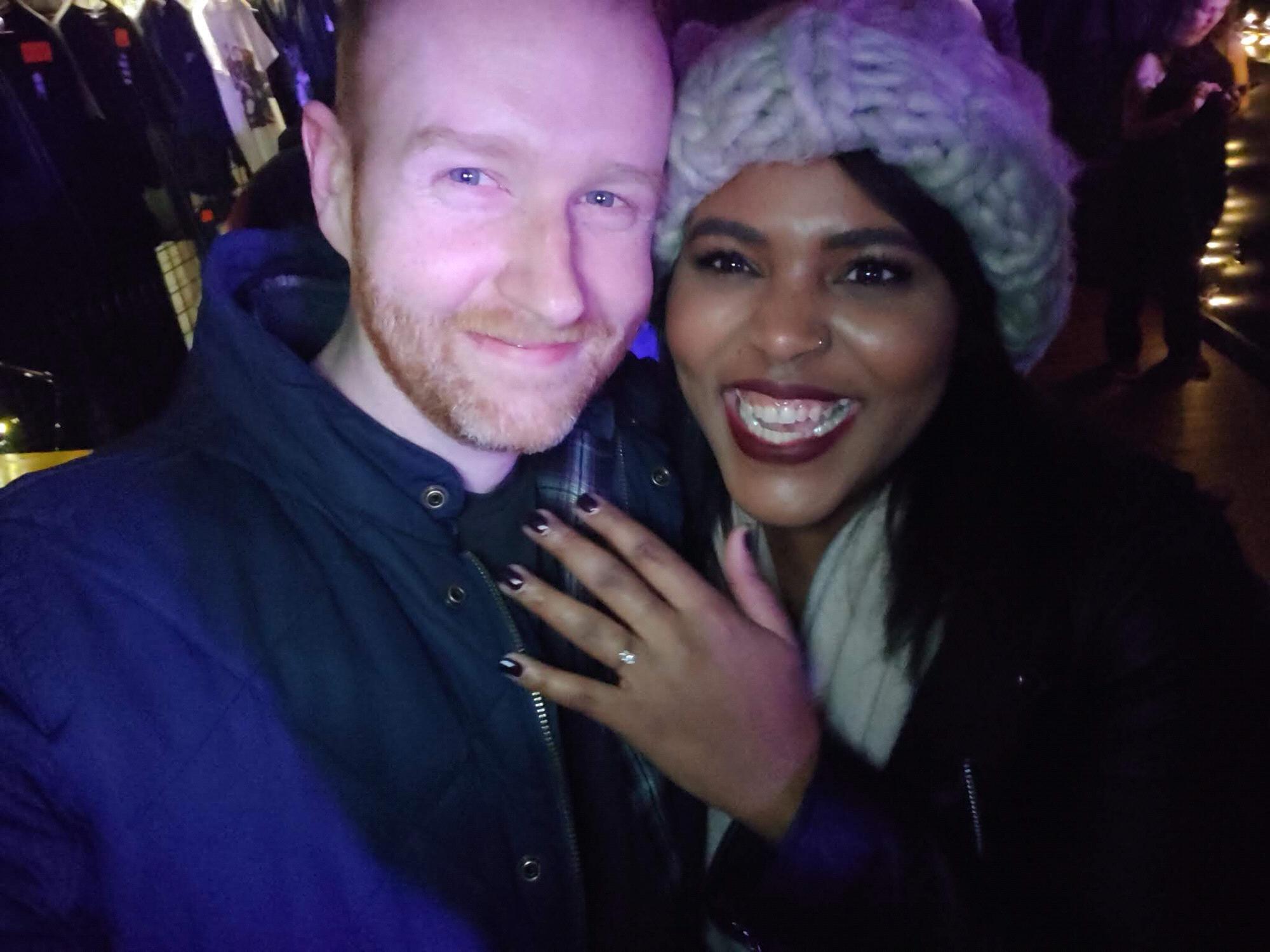 Right after Colin popped the question outside of Union Stage!
