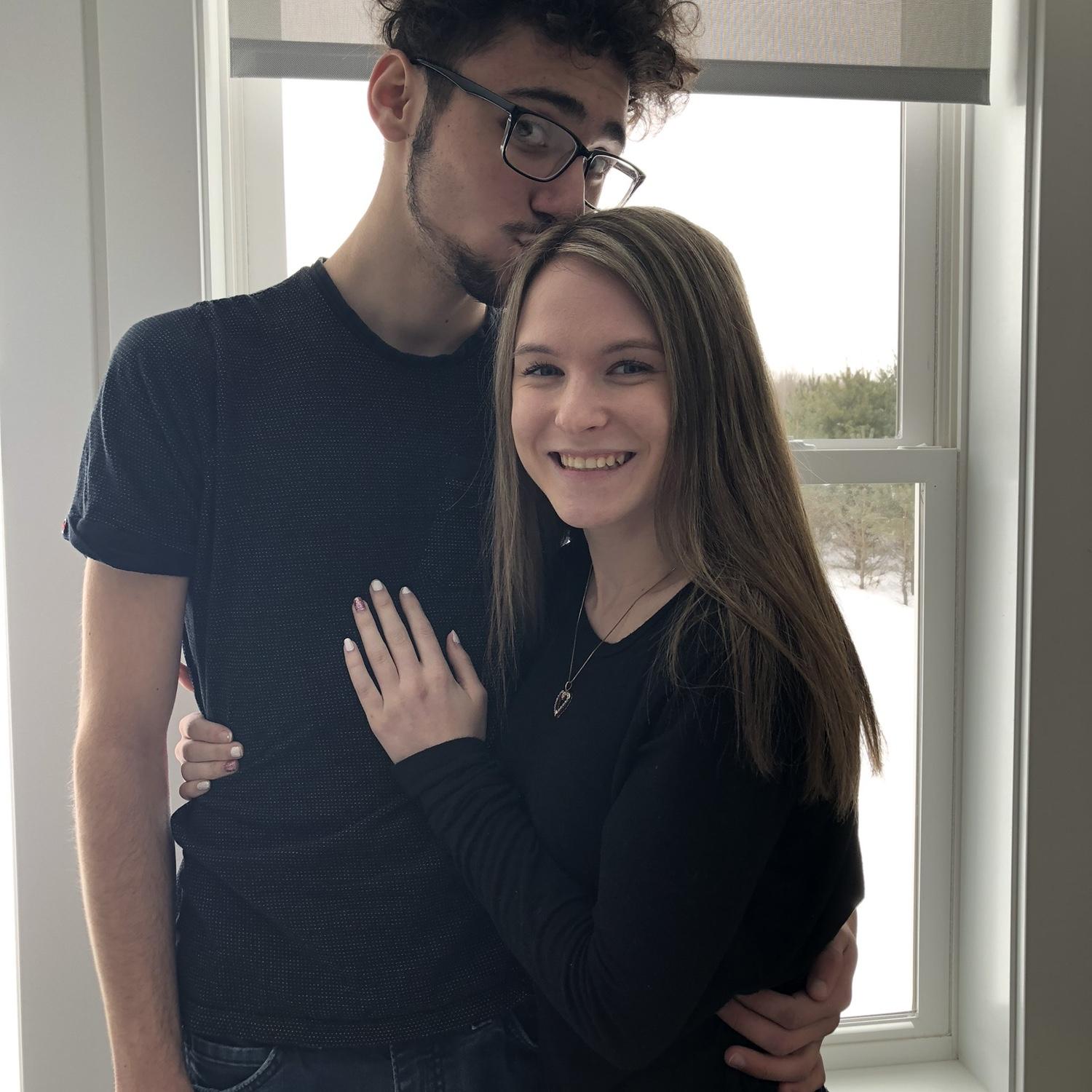 Our first Valentine’s Day spent together!