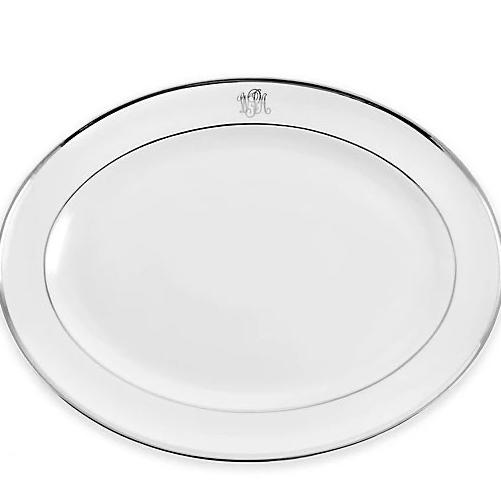 Pickard China - Platinum White Oval Platter