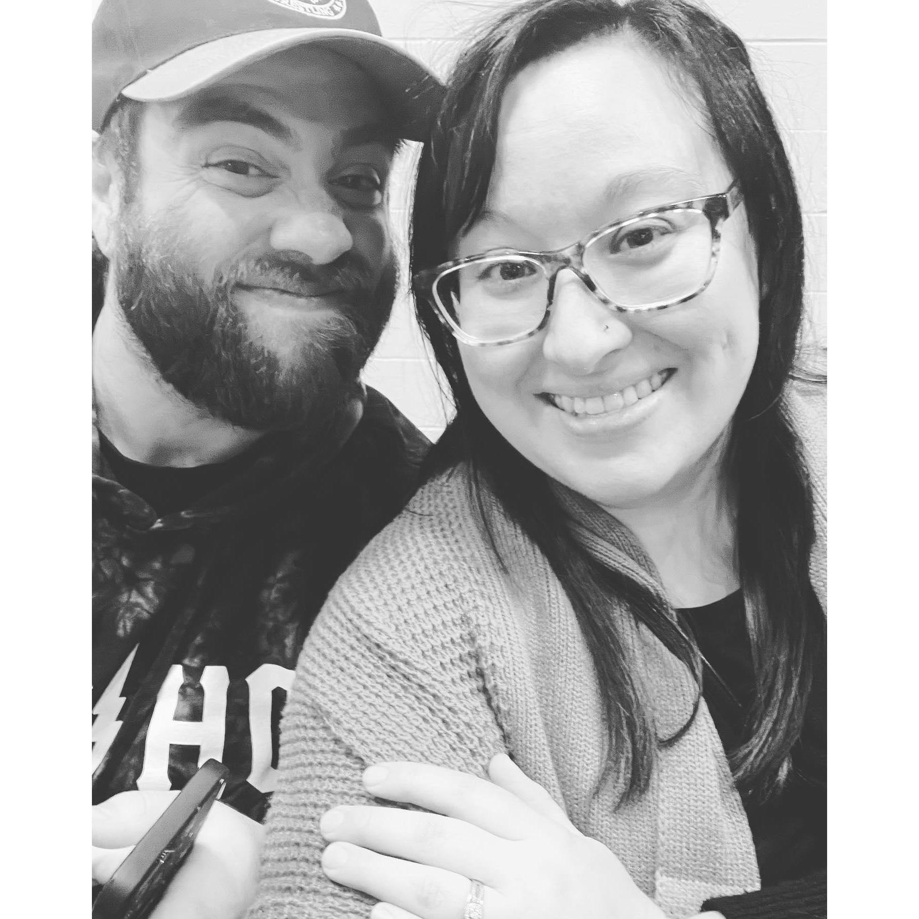 Hanging out at one of favorite places, Alexandria Brewing of course.