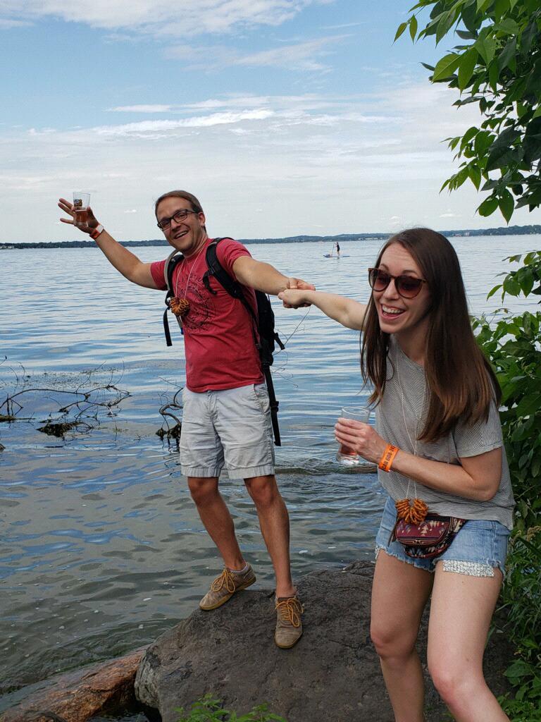 Goofing around at Great Taste of the Midwest (Aug 2019)