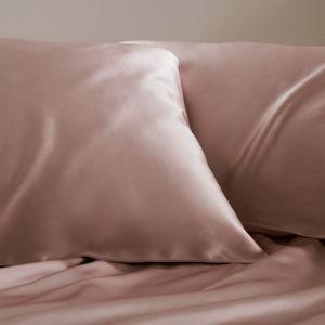 2-Pack 19 Momme Terse Envelope Silk Pillowcase - Rosy Pink