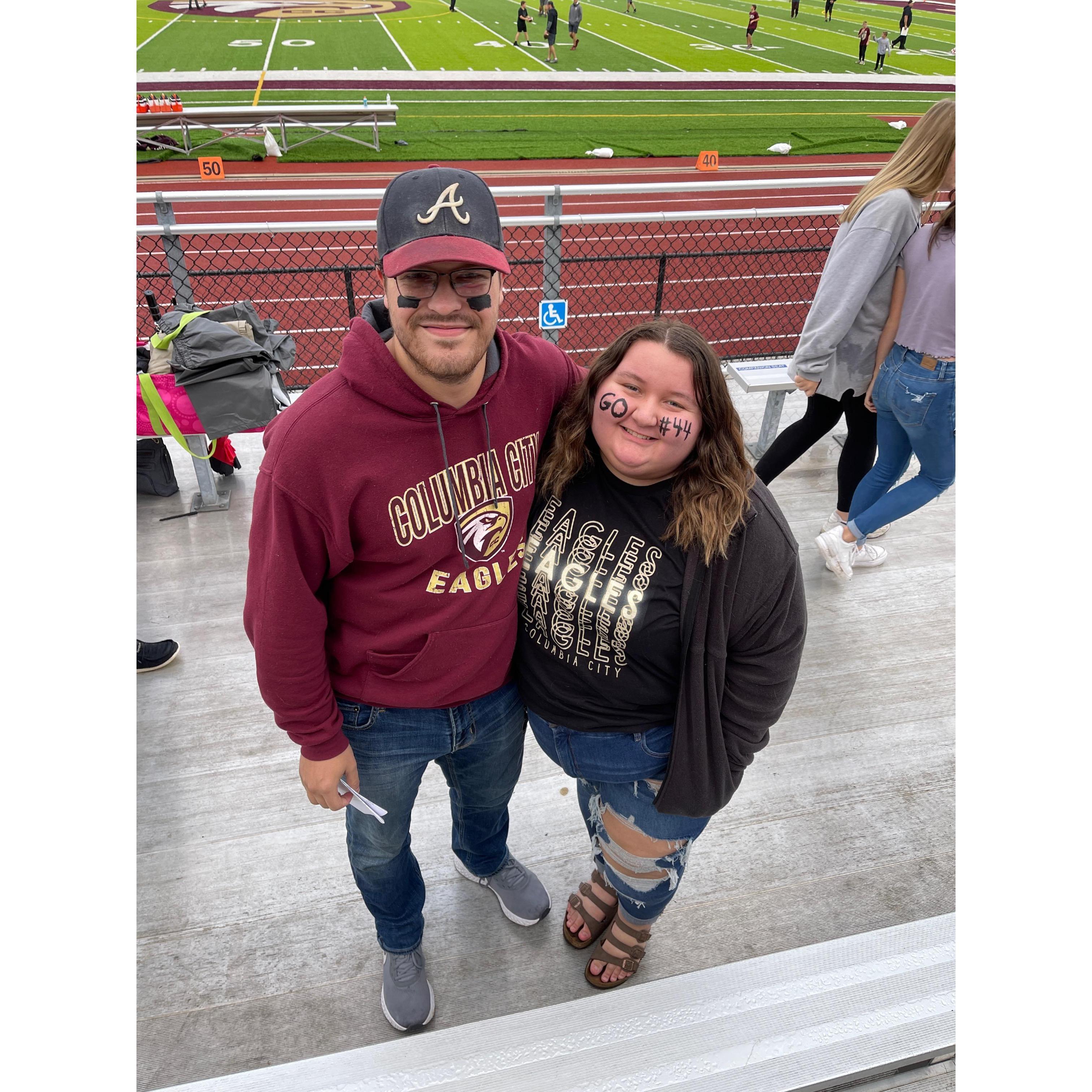 Ryan's Senior Night in October 2021