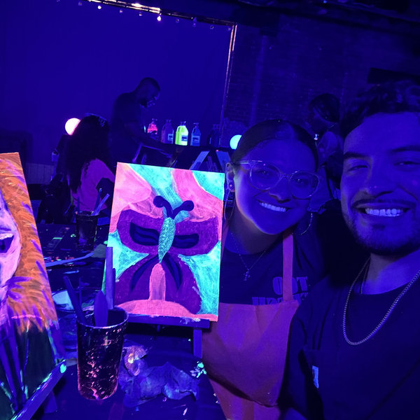 Unguided Neon Paint & Sip Night