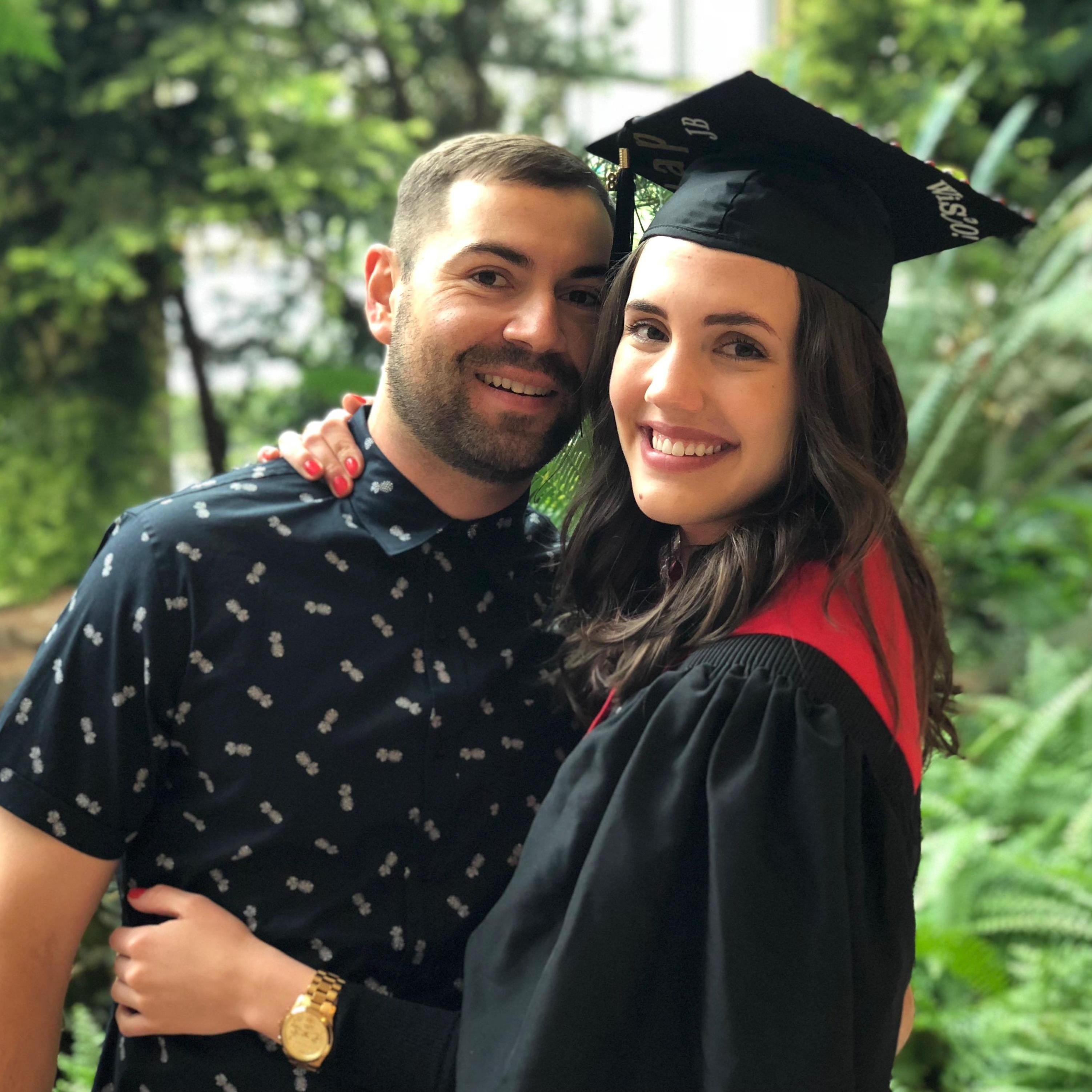 Jared is a saint for putting up with three long years of Lauren working full time and going to grad school at night!