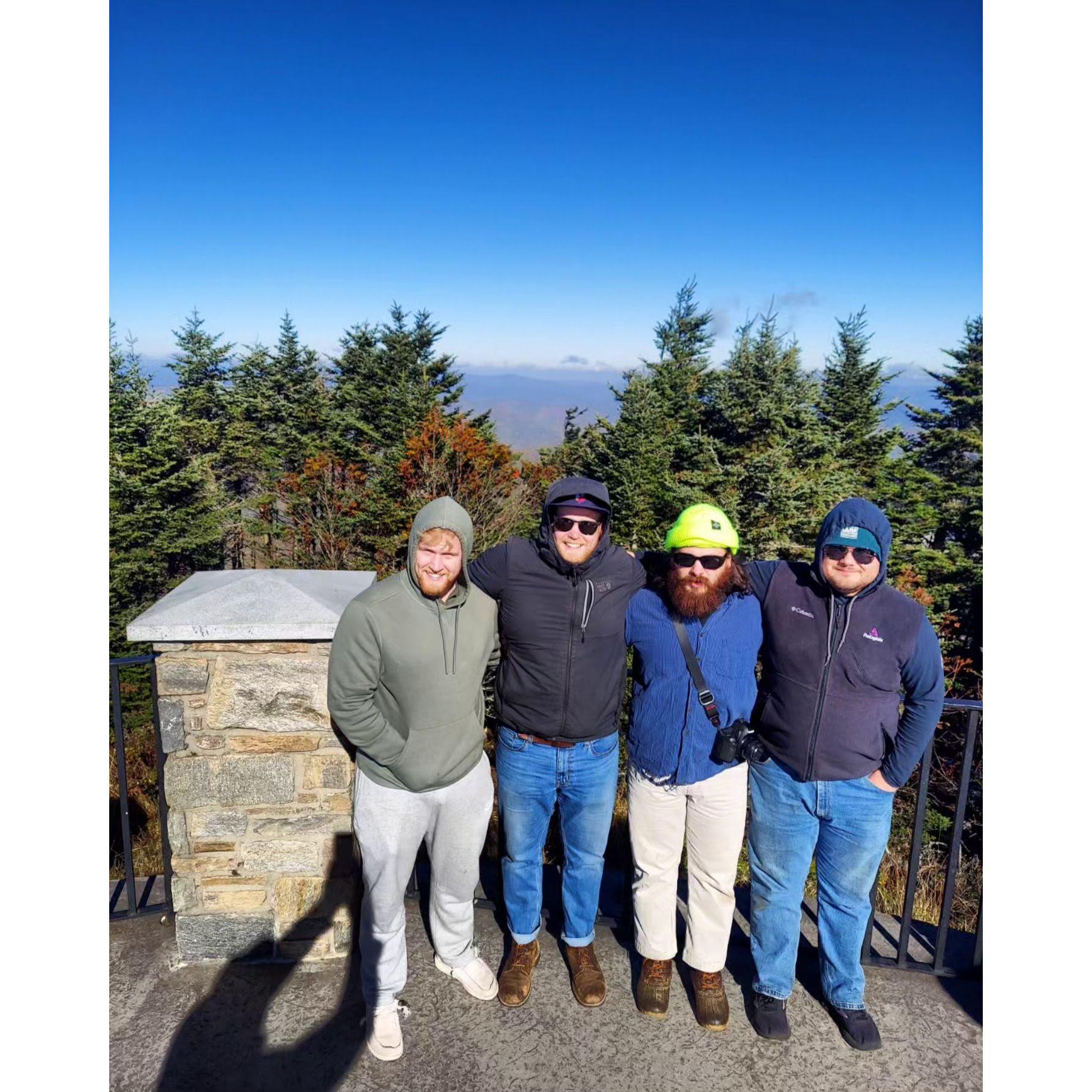 Ryan and the boys in North Carolina - Nov 2023