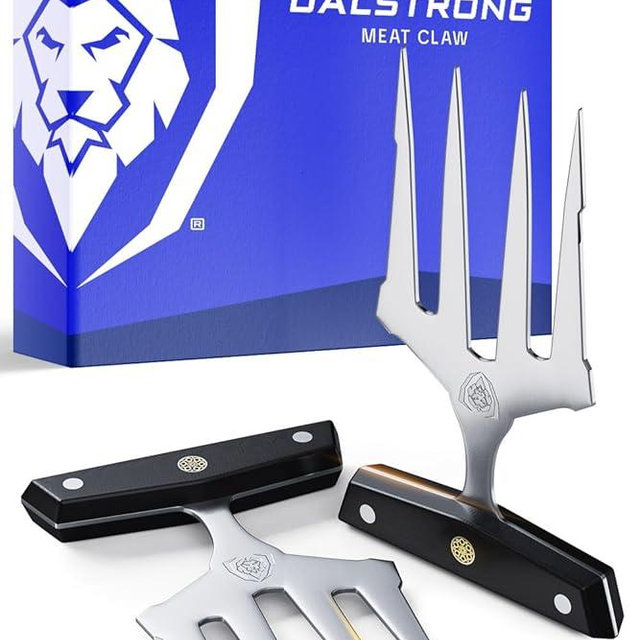 DALSTRONG Meat Shredding Claws - Multi-Use Shredding Tool - Lifting, Pulling, Handling Utensils - x2 - Premium HC Stainless Steel - G10 Handle - Meat Claw - BBQ Meats, Brisket & More