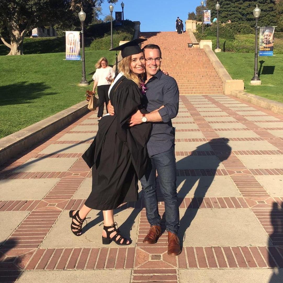 Sabrina's graduation ceremony for her Master's degree.
