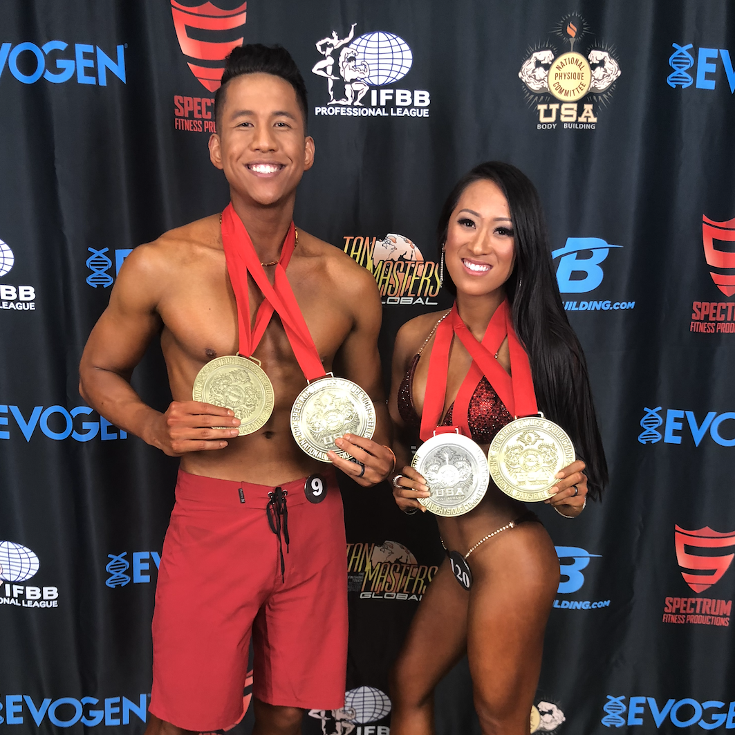 Our first bodybuilding competition.. probably our last. LOL. This was a tough 16 weeks, but so special and memorable!