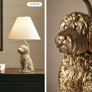 The Icon Table Lamp: Dog Edition - Doodle "color"