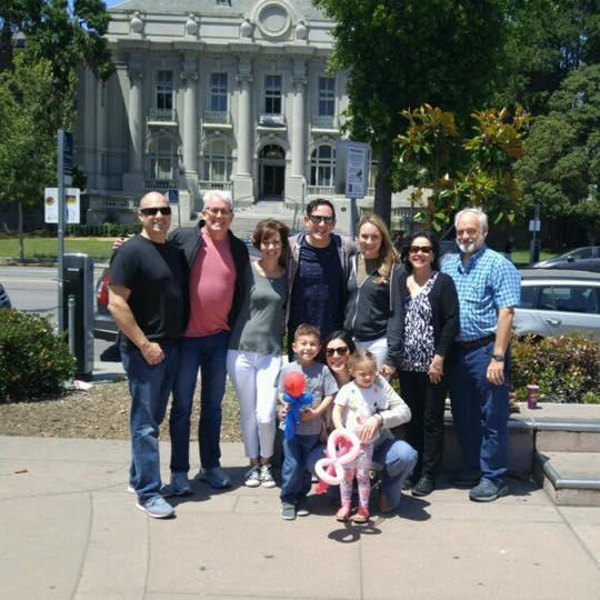 Mike's and Ashley's families meeting for the first time in Berkeley, CA