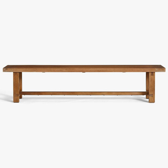 Reed Dining Bench, Antique Umber, 68"L x 15"W