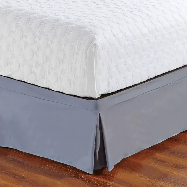 De Moocci Easy Wrap Tailored Queen Bed Skirt in Grey