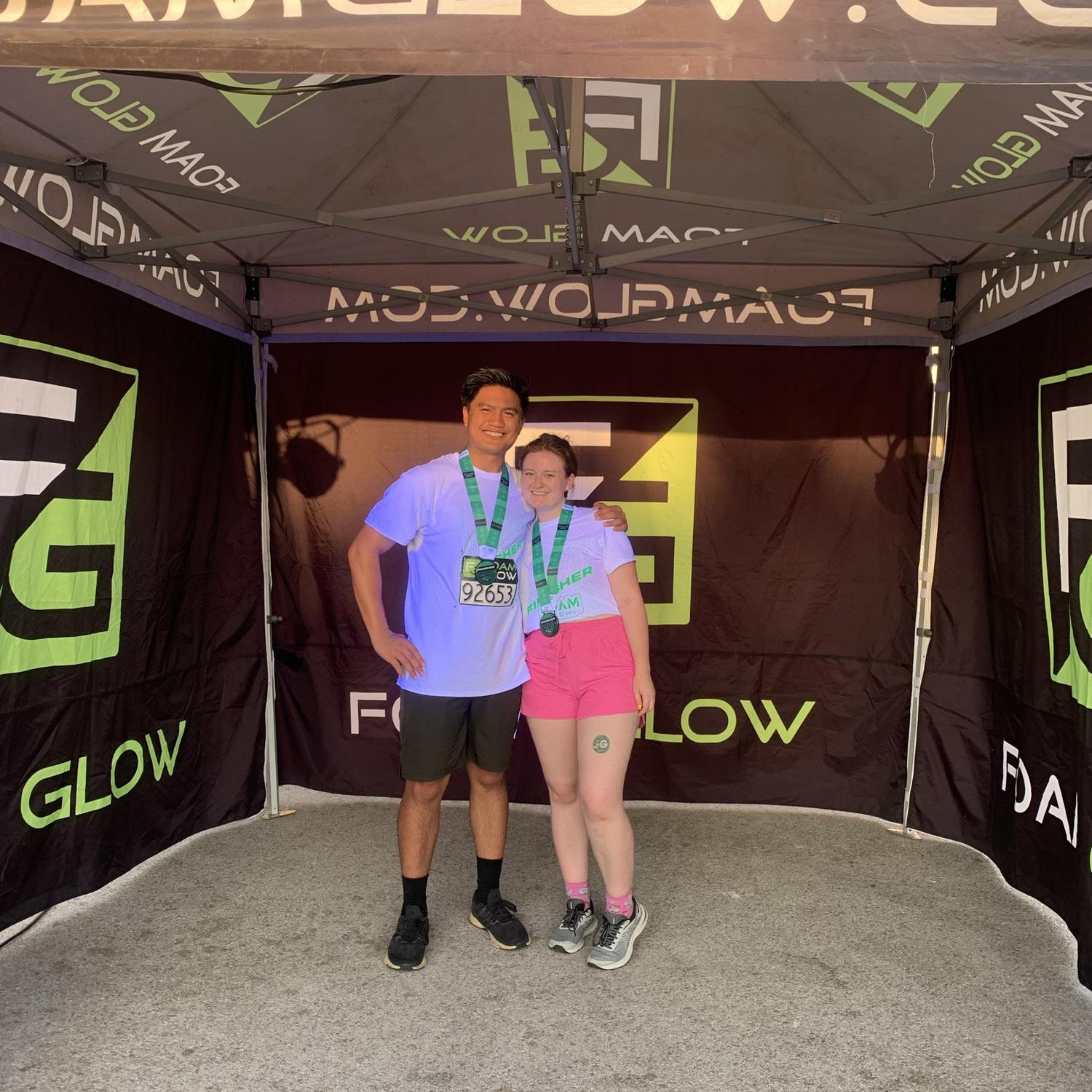 our first "foam run" 5k!