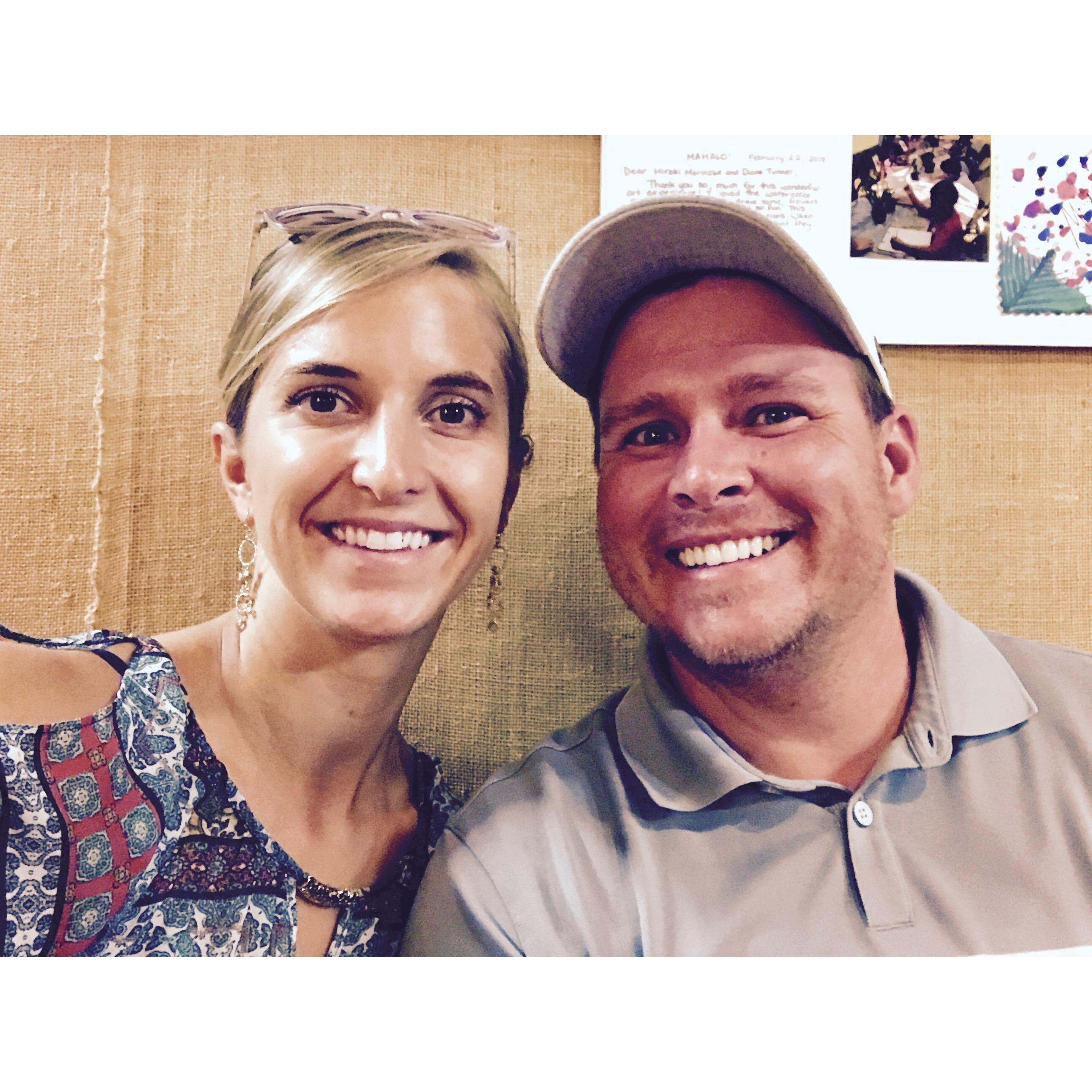 At an art exhibit at Donkey Mill Art Center