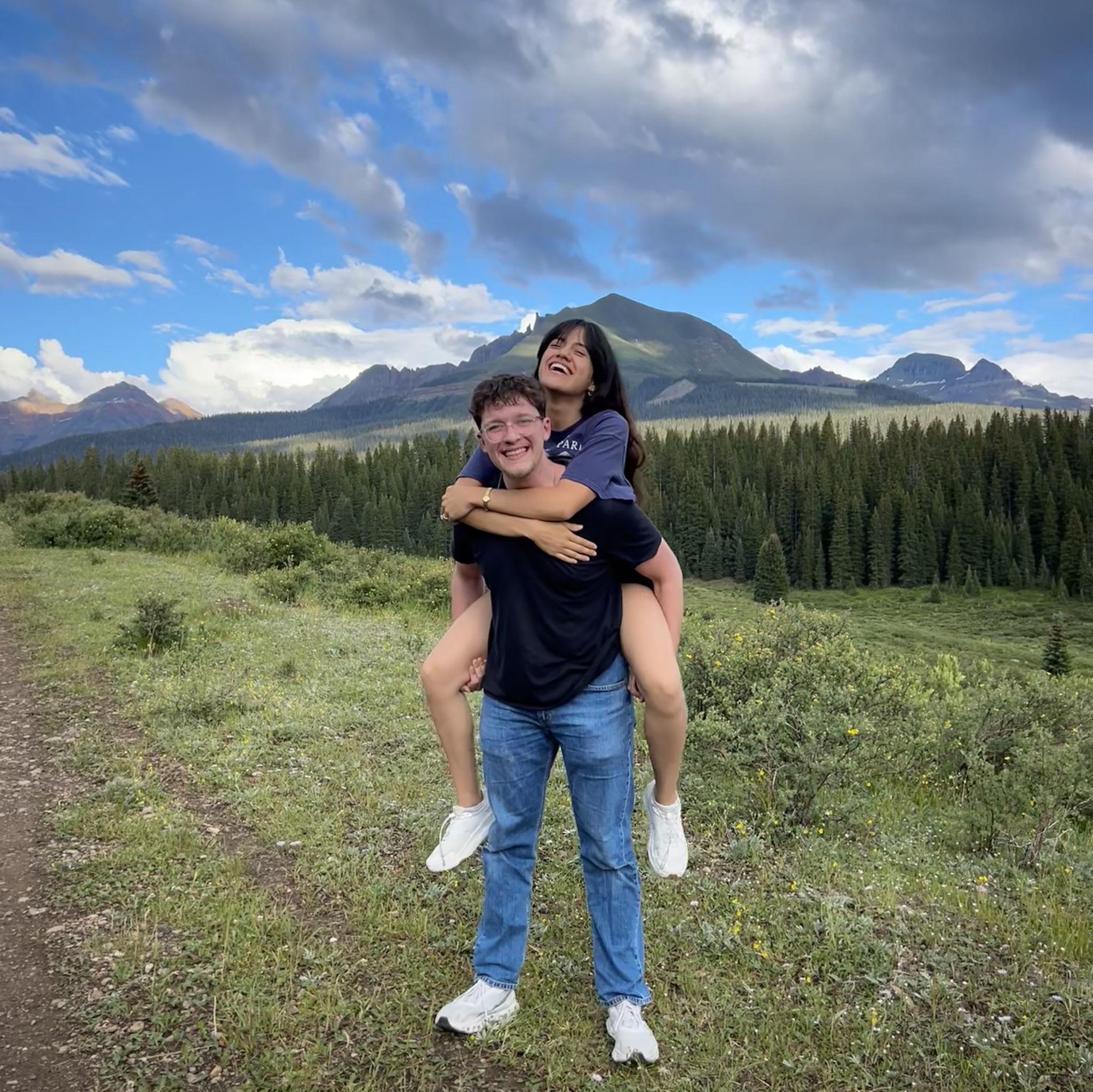 Jacob and Yamilet in Colorado! They went on a trip with Yamilet's brothers, Fernando and Alexander.