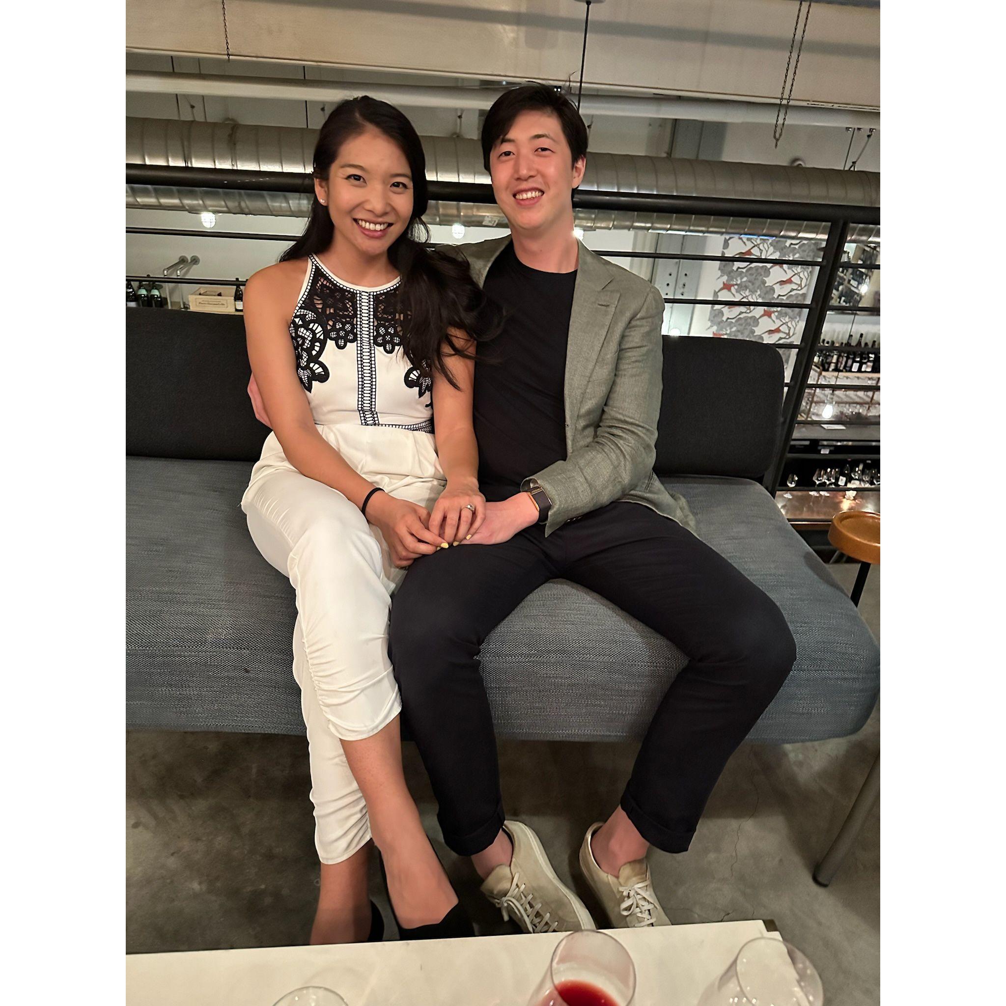 Us at your engagement party