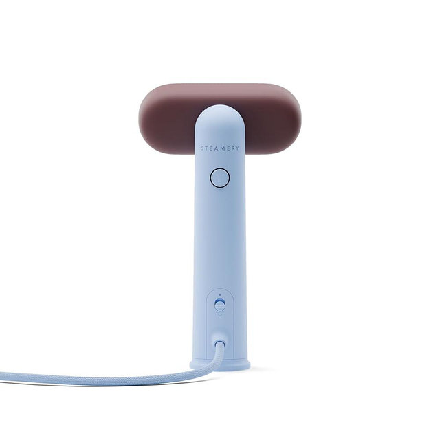 Steamery Travel Steamer Cirrus Lite, 1200W, Steam Output 16g/min, Heat up 18 Seconds, Portable & Packable, Rotating Steam Head, Dry Steam Technology (Sky and Terra)