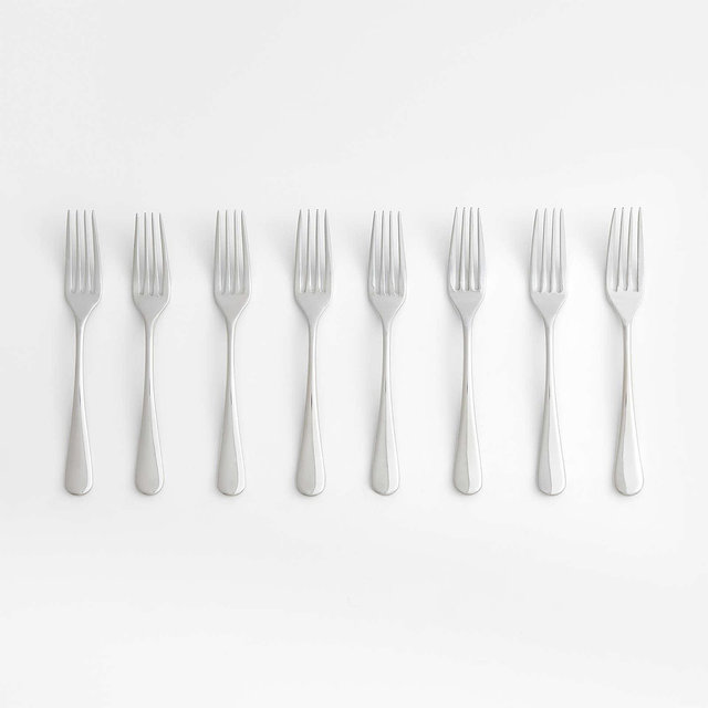 Caesna Mirror Dinner Forks, Set of 8