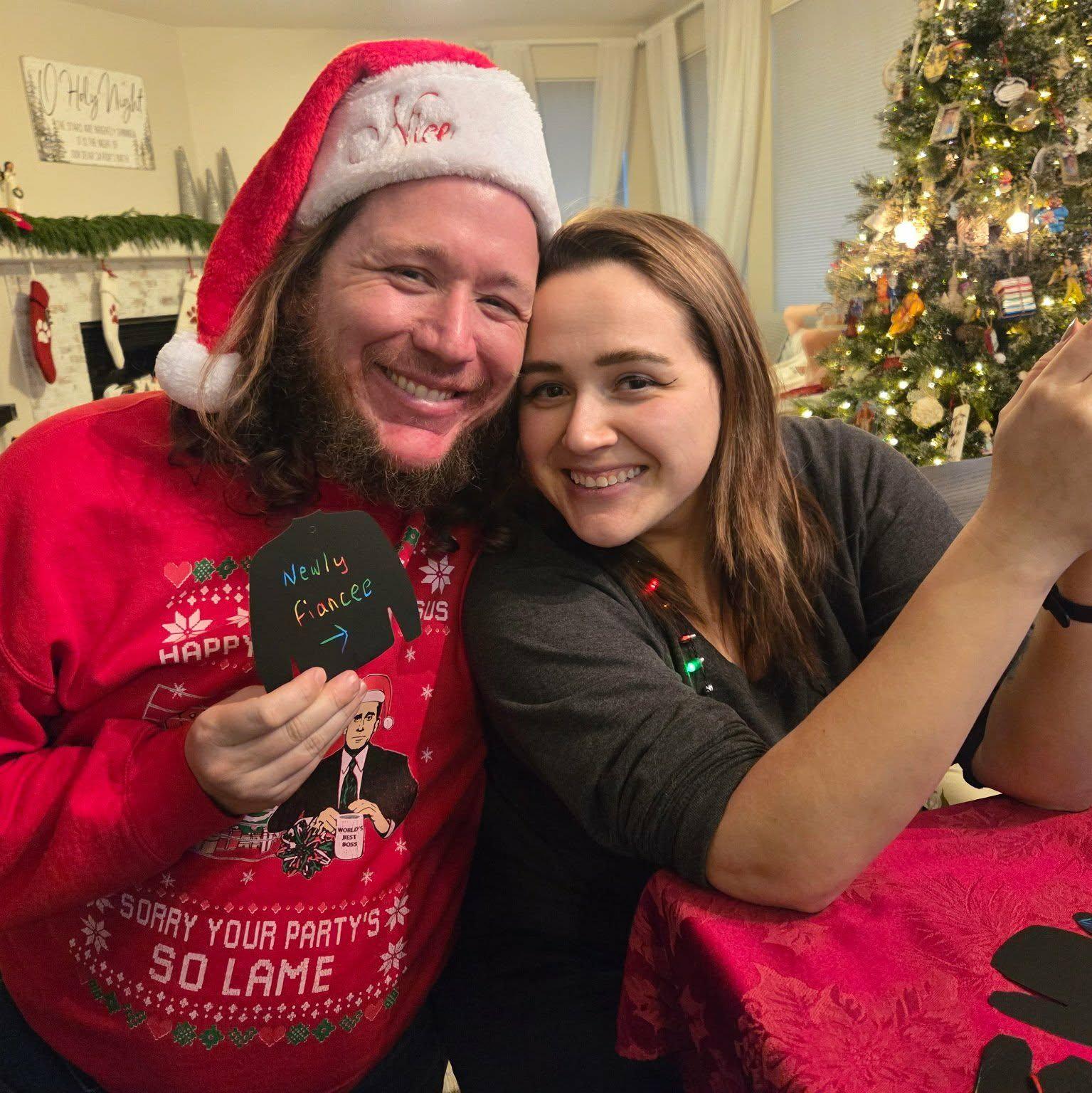 First and only Christmas as fiancés.