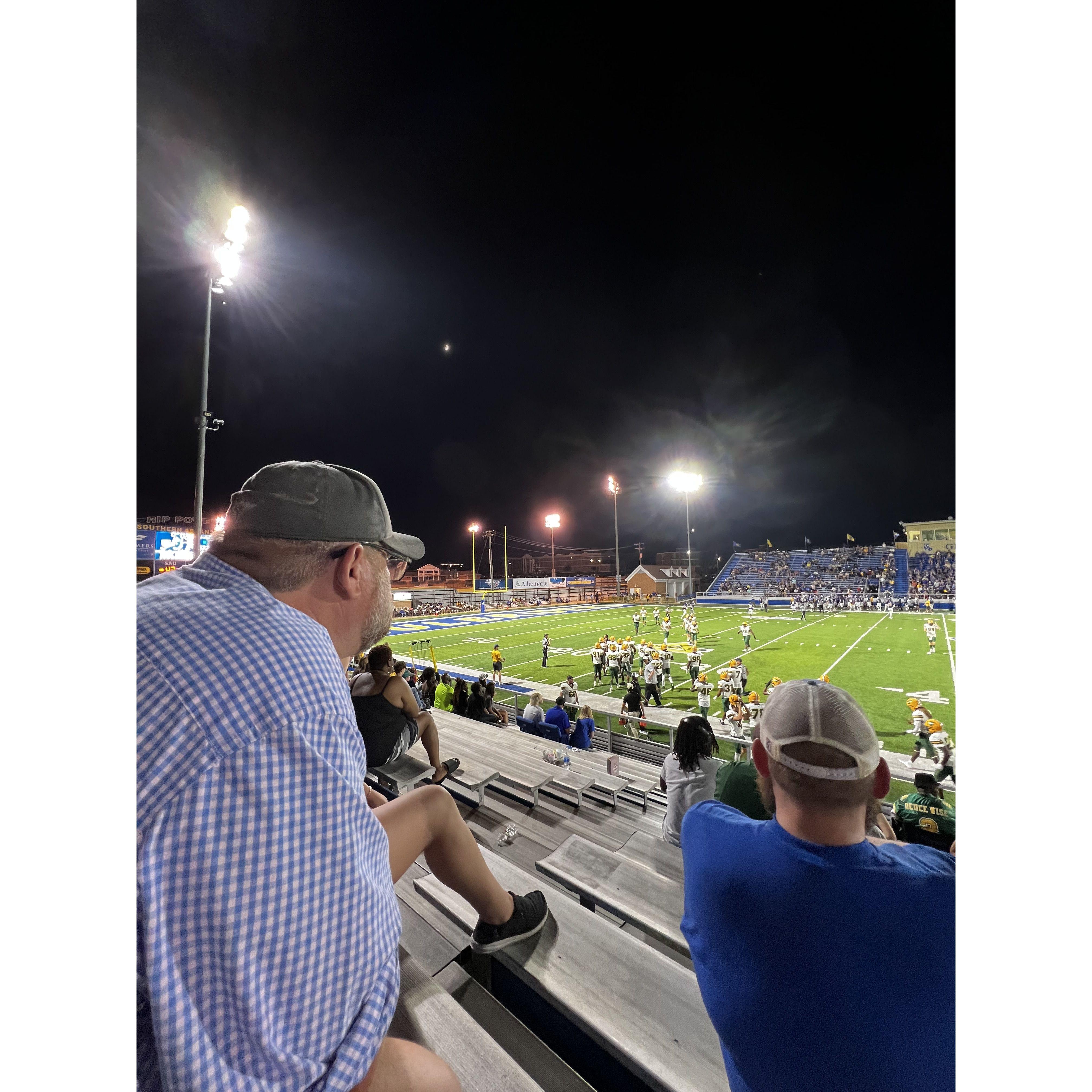 John’s first time watching Carter in action! Also the first time our parents met!!