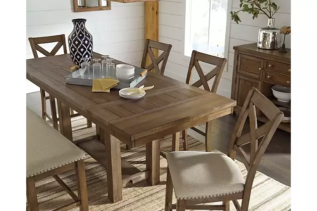 Moriville Counter Height Extendable Dining Table