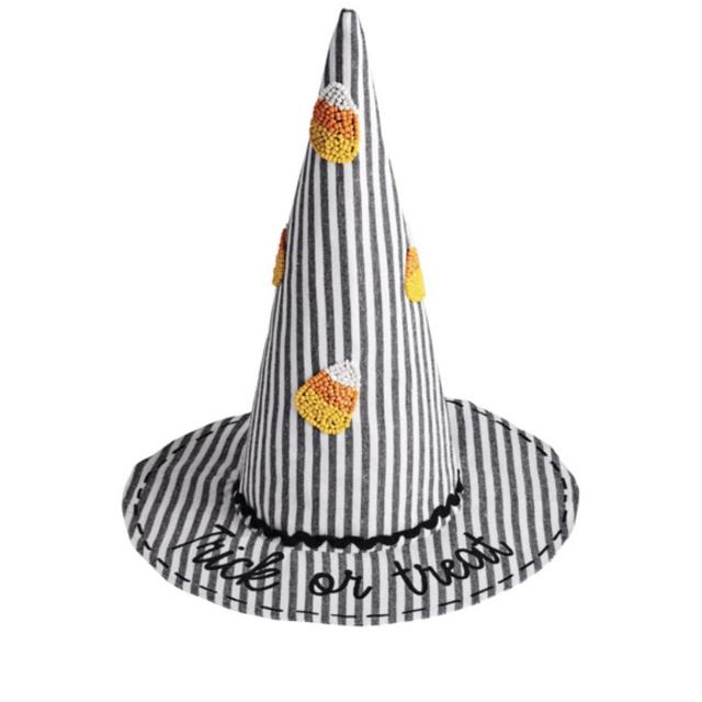 Small Beaded Witch Hat Sitter