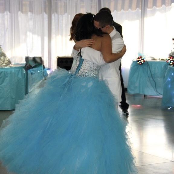 This hug happened right when we finished our dance!