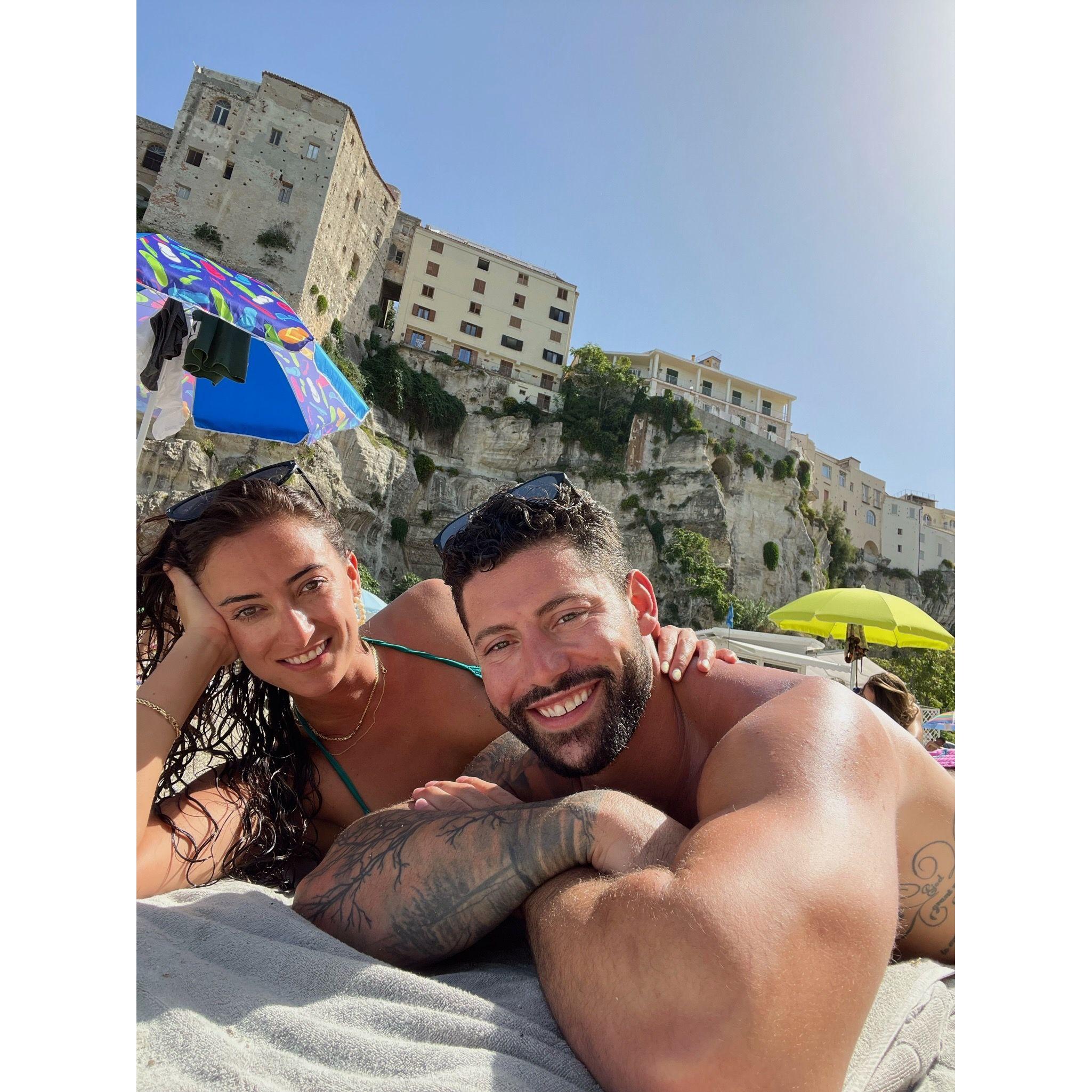 On the most magical beach in Tropea!