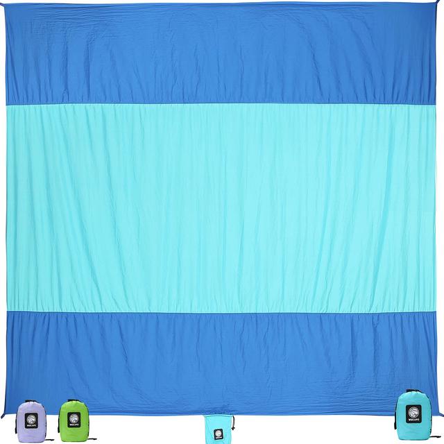 Wekapo Sand Proof Beach Blanket (Blue)
