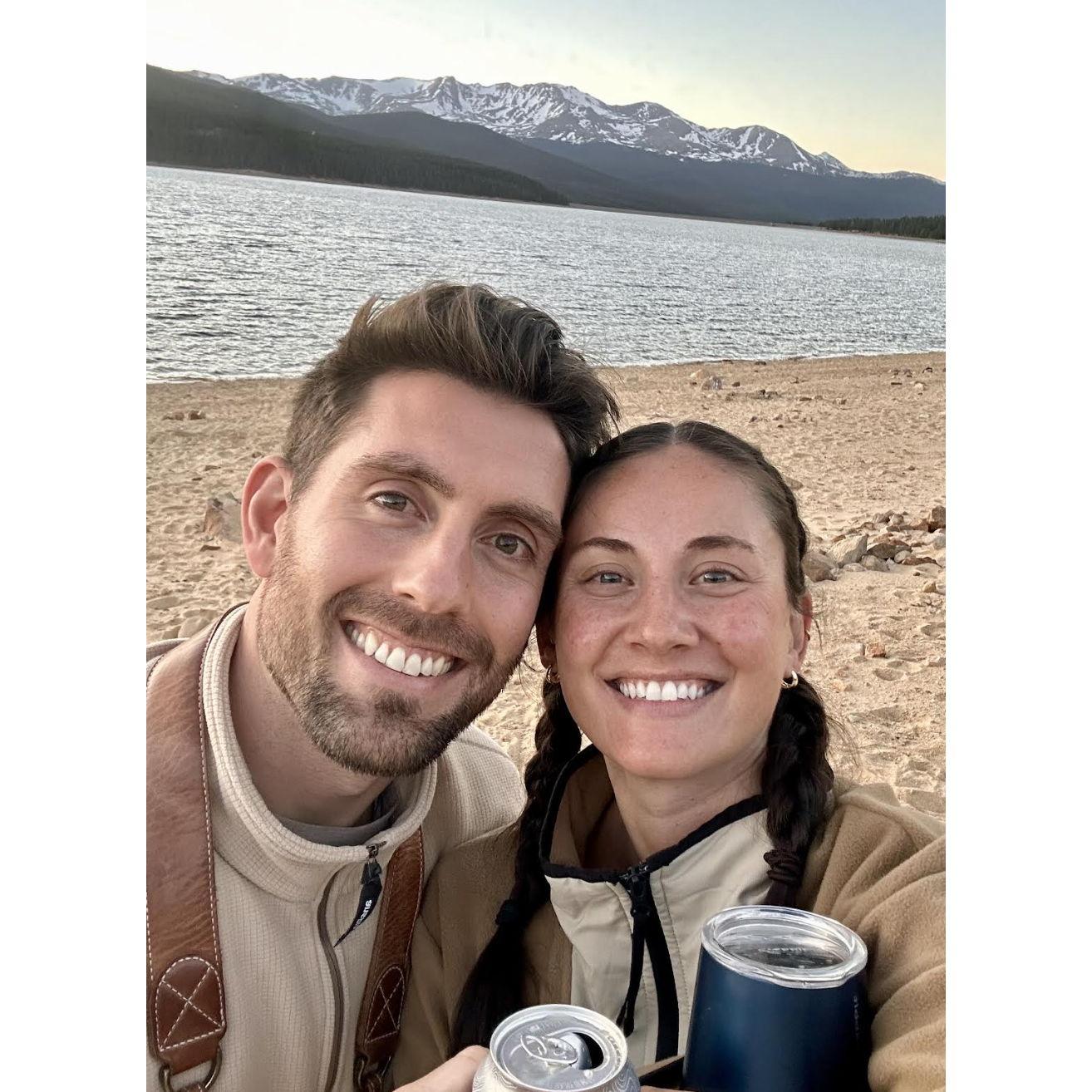 Another favorite camping spot in Leadville called Turquoise Lake!