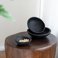 A&B Home 3-Piece Teak Wood Nesting Bowl Set