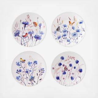 Azur Assorted Dessert Plate, Set of 4