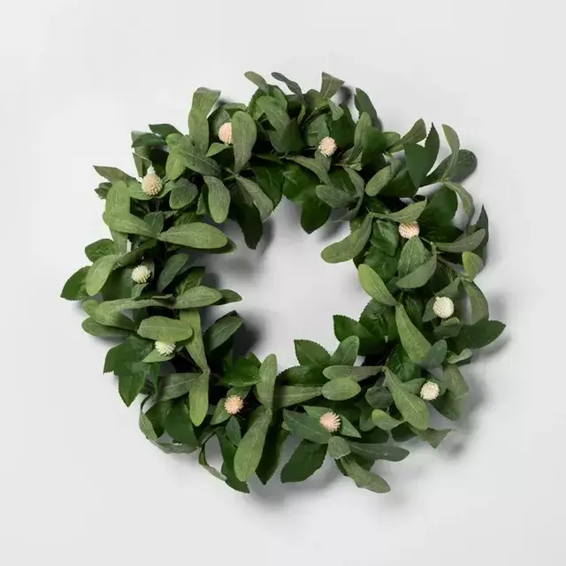 20" Faux Globe Thistle Wreath - Hearth & Hand™ with Magnolia