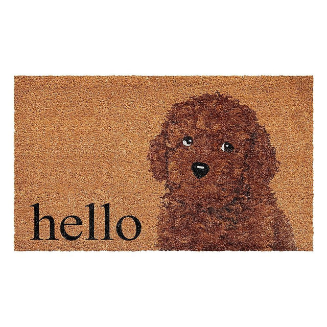 Calloway Mills Brown Toy Poddle Doormat (17" x 29")
