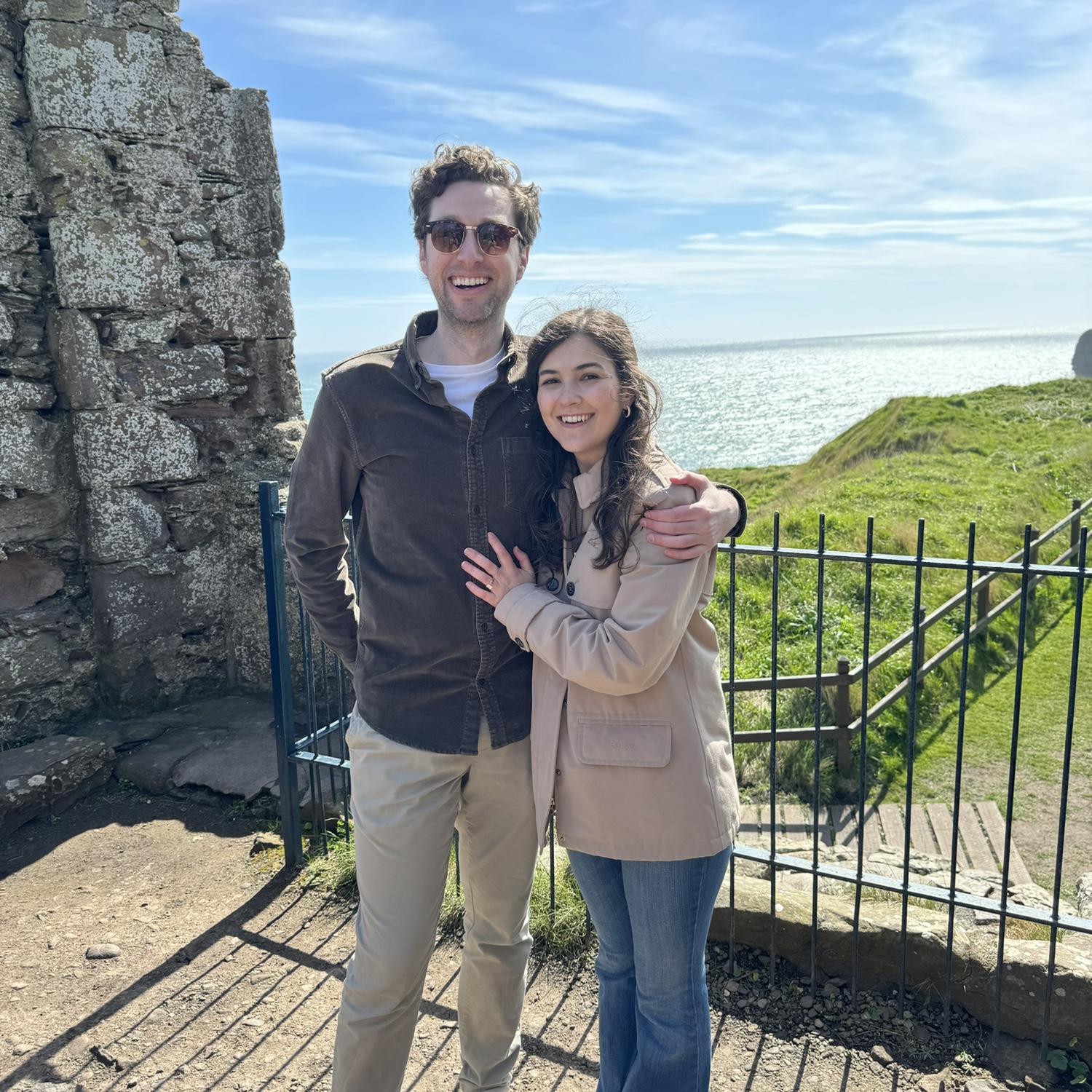Our engagement at Dunnottar Castle in Scotland on 4/30/24!