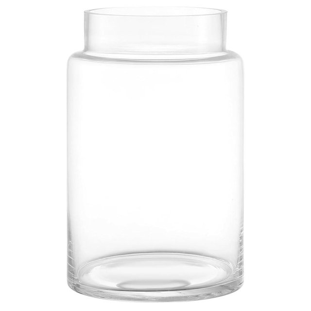 PORPAN Large Glass Vase, 9 Inch Clear Glass Vase for Flowers, Large Flower Vases for Bouquet, Tall Wide Mouth Vases for Home, Wedding, Living Room, Coffe Table, Office Decor