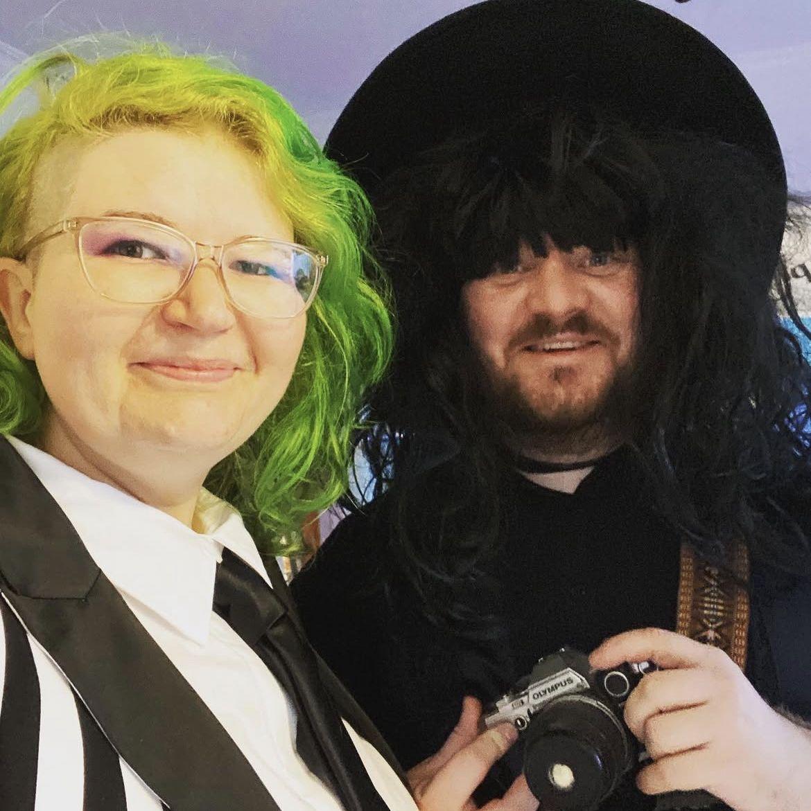 Halloween 2022: Beetlejuice and Lydia.