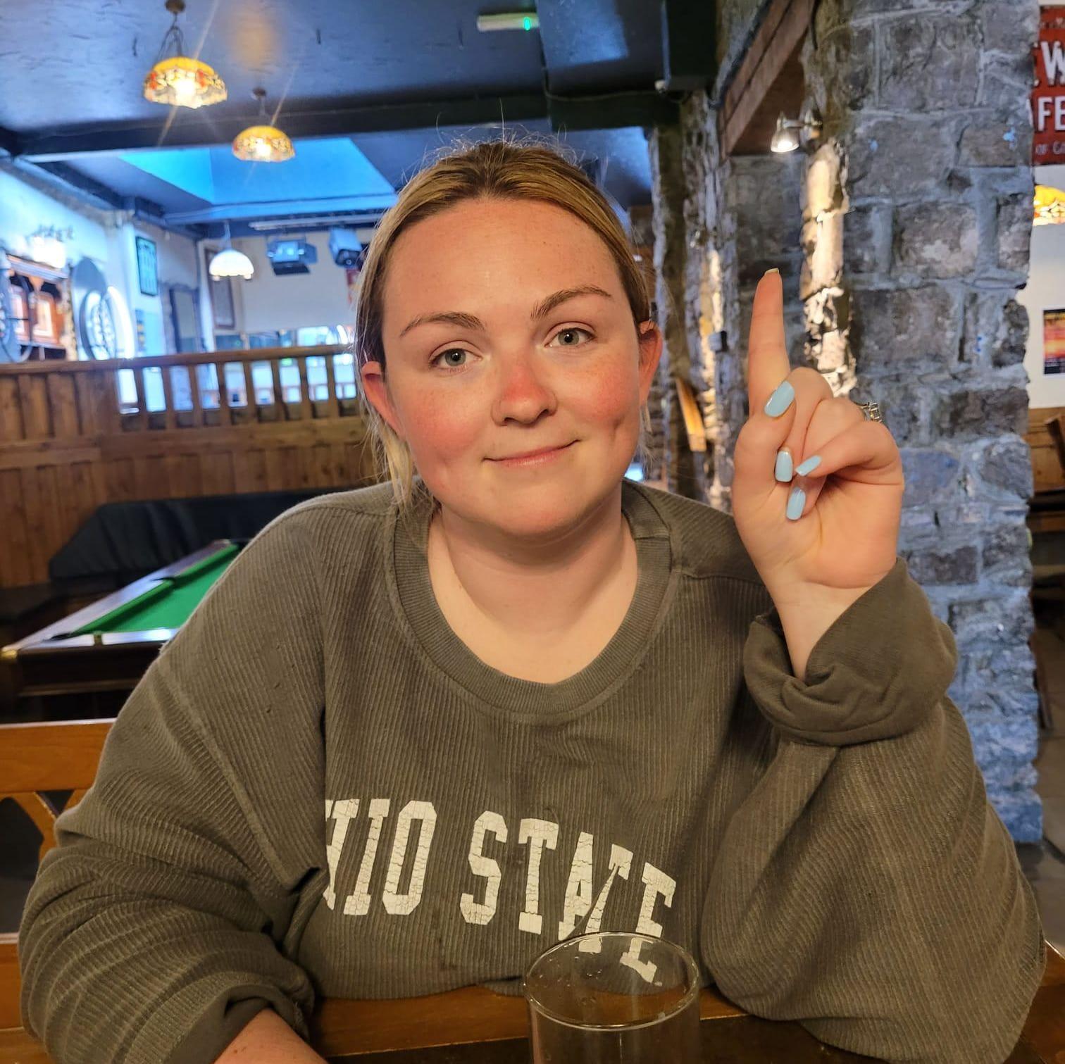 Having a couple pints and watching horseracing on the tele (Galway, 2024)