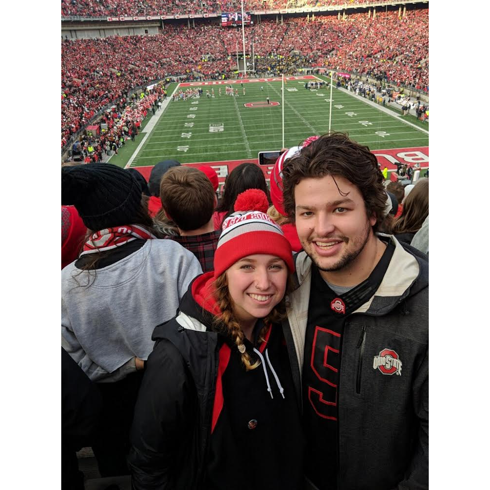 Ohio State Michigan game our senior year!