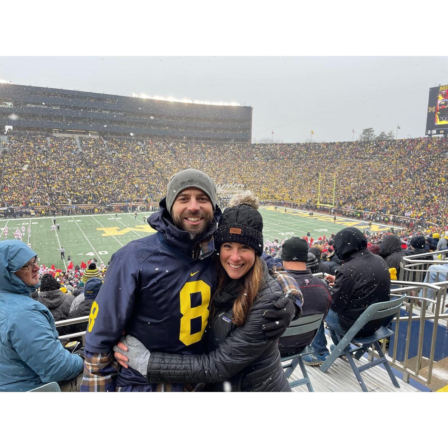 When Michigan beat Ohio State :)