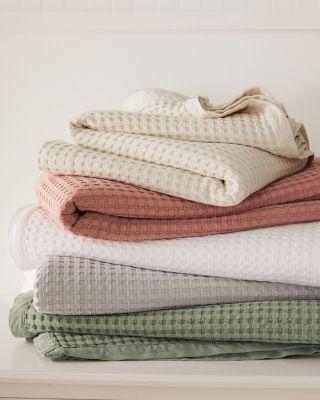 Waffle Weave Organic Cotton Blanket and Throw